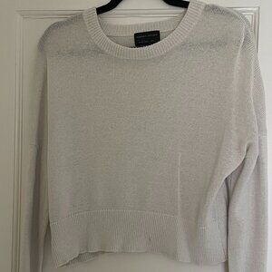 White Crew Neck Sweater